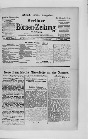 Berliner Börsen-Zeitung vom 13.07.1916