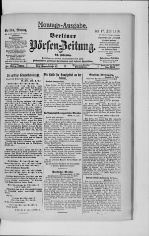 Berliner Börsen-Zeitung vom 17.07.1916