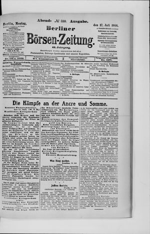 Berliner Börsen-Zeitung vom 17.07.1916