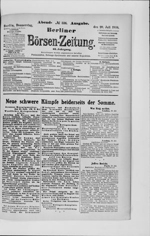 Berliner Börsen-Zeitung vom 20.07.1916