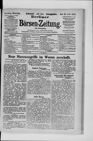Berliner Börsen-Zeitung vom 25.07.1916