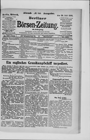 Berliner Börsen-Zeitung vom 26.07.1916