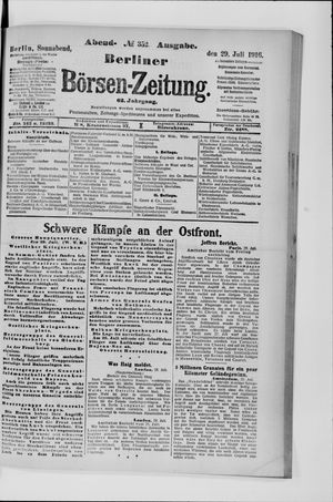 Berliner Börsen-Zeitung vom 29.07.1916