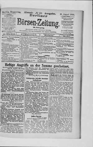 Berliner Börsen-Zeitung vom 10.08.1916