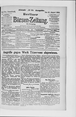 Berliner Börsen-Zeitung vom 12.08.1916