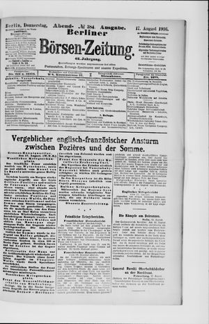 Berliner Börsen-Zeitung vom 17.08.1916