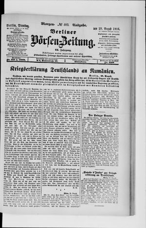 Berliner Börsen-Zeitung vom 29.08.1916