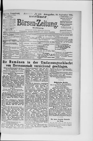 Berliner Börsen-Zeitung vom 30.09.1916