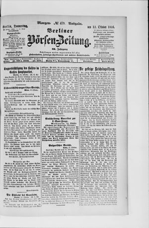 Berliner Börsen-Zeitung vom 12.10.1916