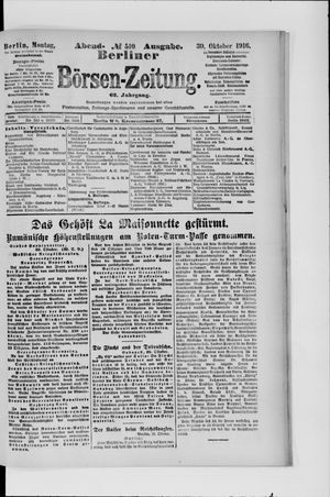 Berliner Börsen-Zeitung vom 30.10.1916