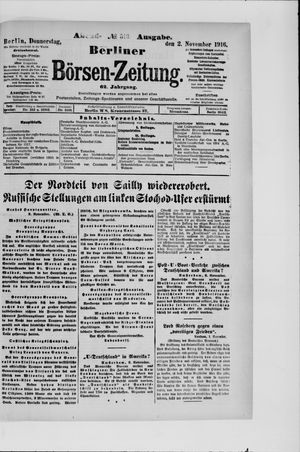 Berliner Börsen-Zeitung vom 02.11.1916