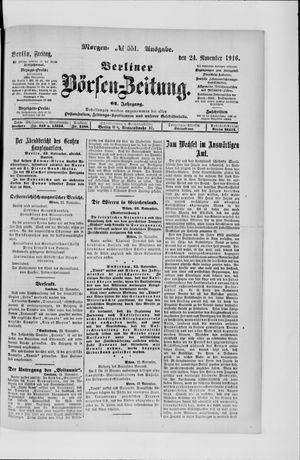 Berliner Börsen-Zeitung vom 24.11.1916