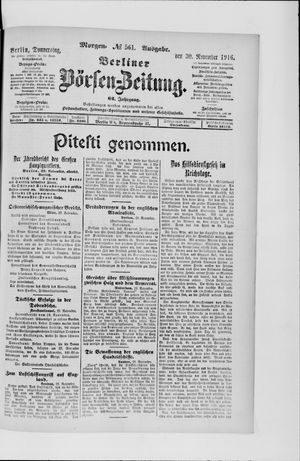 Berliner Börsen-Zeitung vom 30.11.1916