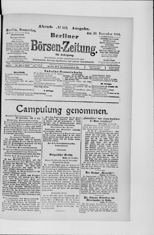 Berliner Börsen-Zeitung vom 30.11.1916
