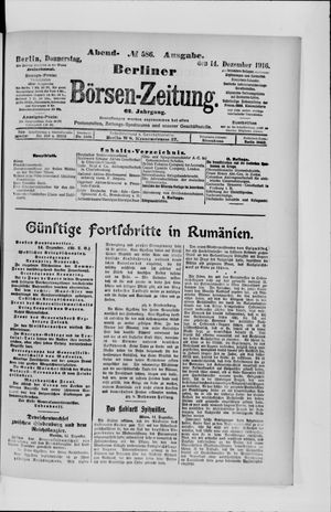 Berliner Börsen-Zeitung vom 14.12.1916