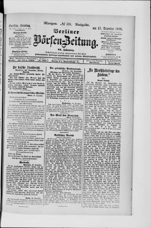 Berliner Börsen-Zeitung vom 17.12.1916