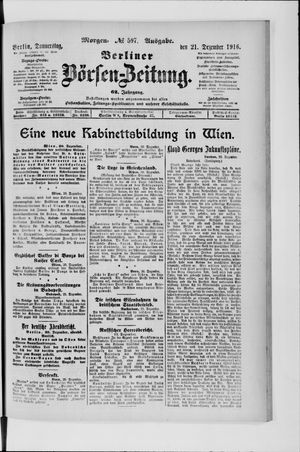 Berliner Börsen-Zeitung vom 21.12.1916