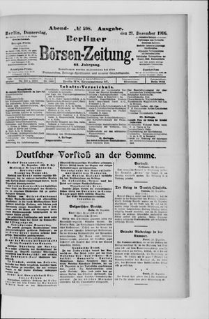 Berliner Börsen-Zeitung vom 21.12.1916