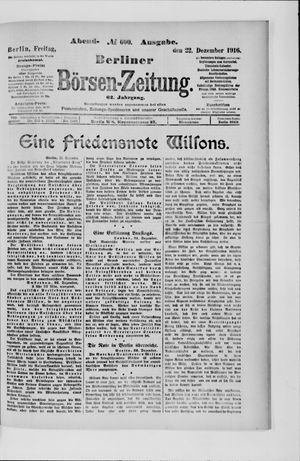 Berliner Börsen-Zeitung vom 22.12.1916