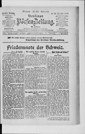 Berliner Börsen-Zeitung vom 24.12.1916