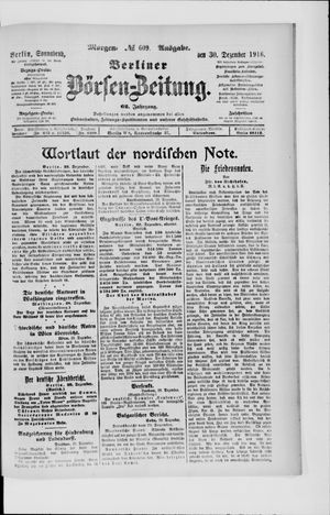Berliner Börsen-Zeitung vom 30.12.1916