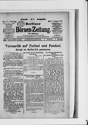 Berliner Börsen-Zeitung vom 02.01.1917