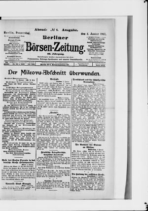 Berliner Börsen-Zeitung vom 04.01.1917