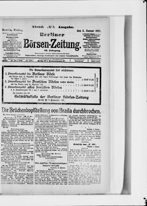 Berliner Börsen-Zeitung vom 05.01.1917