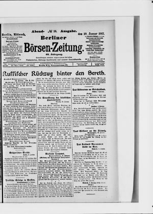 Berliner Börsen-Zeitung on Jan 10, 1917