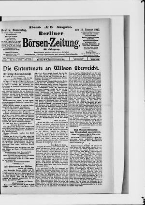 Berliner Börsen-Zeitung on Jan 11, 1917
