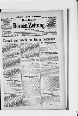 Berliner Börsen-Zeitung vom 20.01.1917