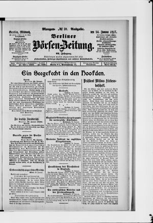 Berliner Börsen-Zeitung vom 24.01.1917