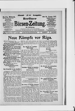 Berliner Börsen-Zeitung vom 24.01.1917