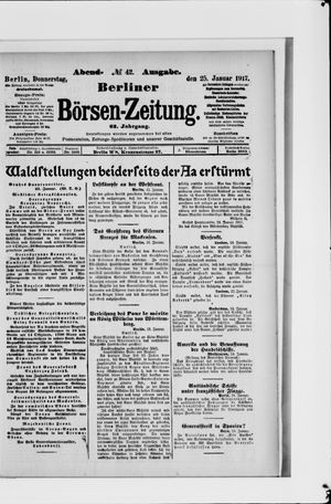 Berliner Börsen-Zeitung vom 25.01.1917