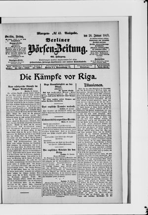 Berliner Börsen-Zeitung on Jan 26, 1917