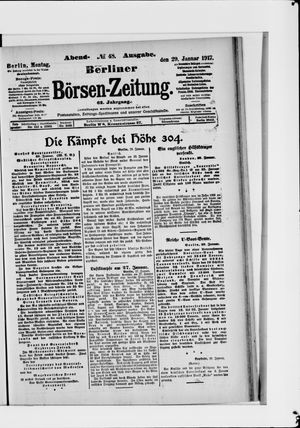 Berliner Börsen-Zeitung vom 29.01.1917