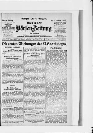 Berliner Börsen-Zeitung vom 02.02.1917
