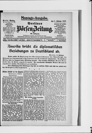 Berliner Börsen-Zeitung vom 05.02.1917
