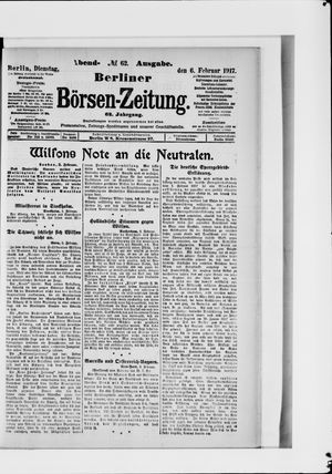 Berliner Börsen-Zeitung vom 06.02.1917