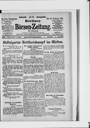 Berliner Börsen-Zeitung vom 10.02.1917