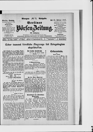 Berliner Börsen-Zeitung on Feb 11, 1917
