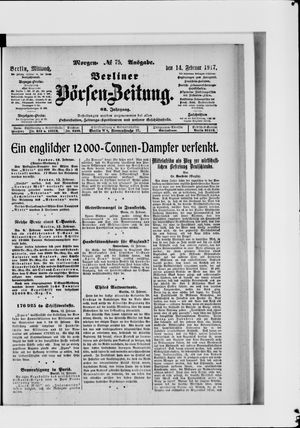 Berliner Börsen-Zeitung vom 14.02.1917