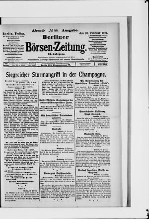 Berliner Börsen-Zeitung vom 16.02.1917