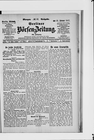 Berliner Börsen-Zeitung vom 21.02.1917