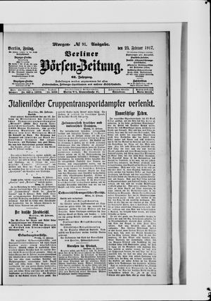 Berliner Börsen-Zeitung on Feb 23, 1917