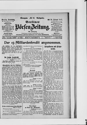 Berliner Börsen-Zeitung on Feb 24, 1917
