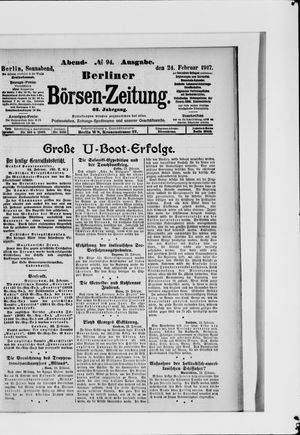 Berliner Börsen-Zeitung on Feb 24, 1917