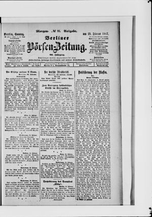 Berliner Börsen-Zeitung vom 25.02.1917