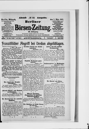 Berliner Börsen-Zeitung vom 07.03.1917