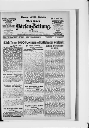 Berliner Börsen-Zeitung on Mar 8, 1917